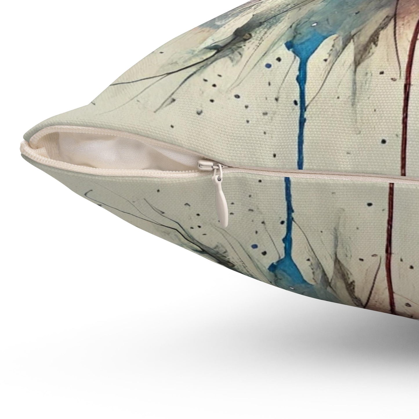 Pillow Modern Abstract Watercolor BrightOwl 1 Design, Posh Housewarming Gift, Owl Soft Throw Pillow, Ethereal Upscale Wall & Office Decor