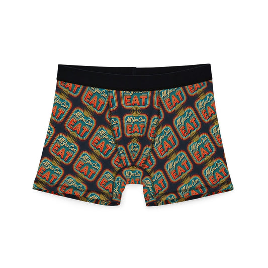 Men's Boxers, Funny All You Can Eat Vintage Neon Sign Design, Spicy Gift for Gay Men, LGBT Pride Accessory, Sexy Soft Boxer Briefs, Gay Cake