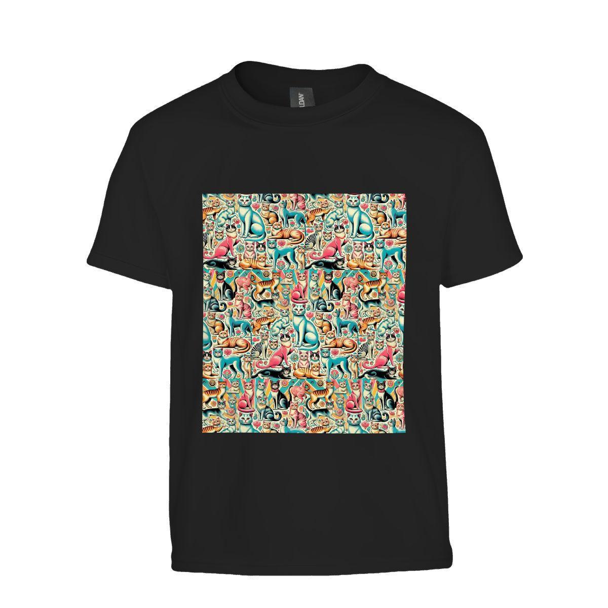 Kids Tee, Fun Dog Puppy Youth T-Shirt, Unique Birthday Gift, Casual Vacation Wear, Original Art Tee, Kid's Fashion Design, Back to School