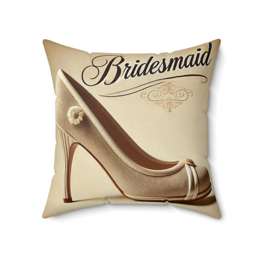 Bridesmaid Gift Pillow (14"x14" Square), Cowgirl Bridesmaid, Best Gifts for Bachelorette Party, Wedding Party Gifts