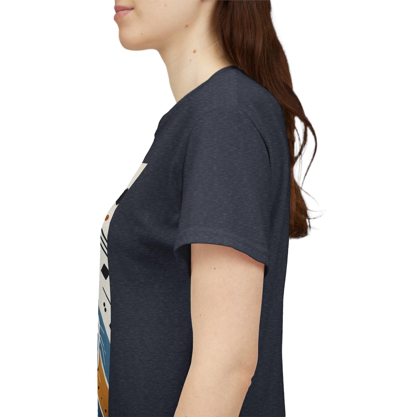 Dog Tee, French Bulldog Modern Cubist Design, Unisex LGBT Frenchie Dog Lover Gift, Gay Graphic Top, Unisex Heavy Cotton T-shirt, 7 Colors