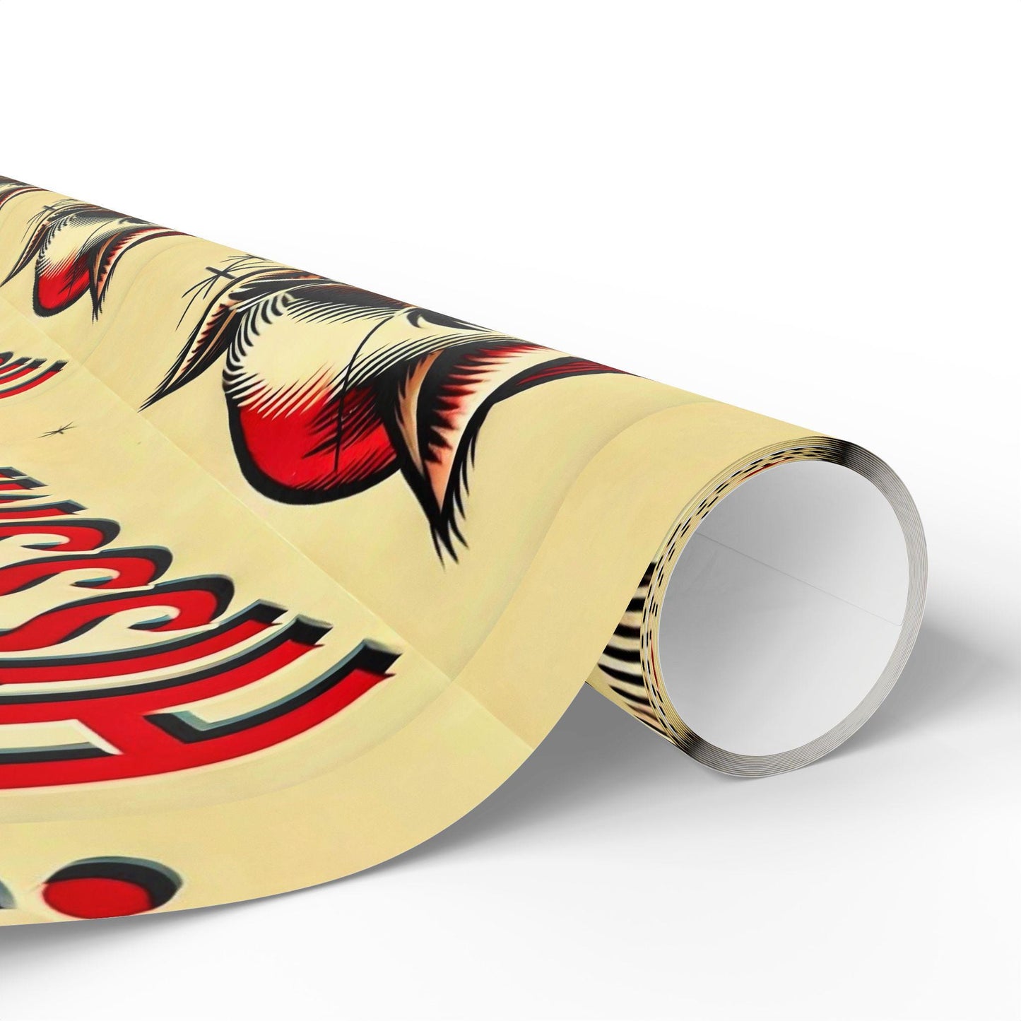 Christmas Cat Wrapping Paper. Funny Hisssmas Gift Wrapping for Cat Lovers