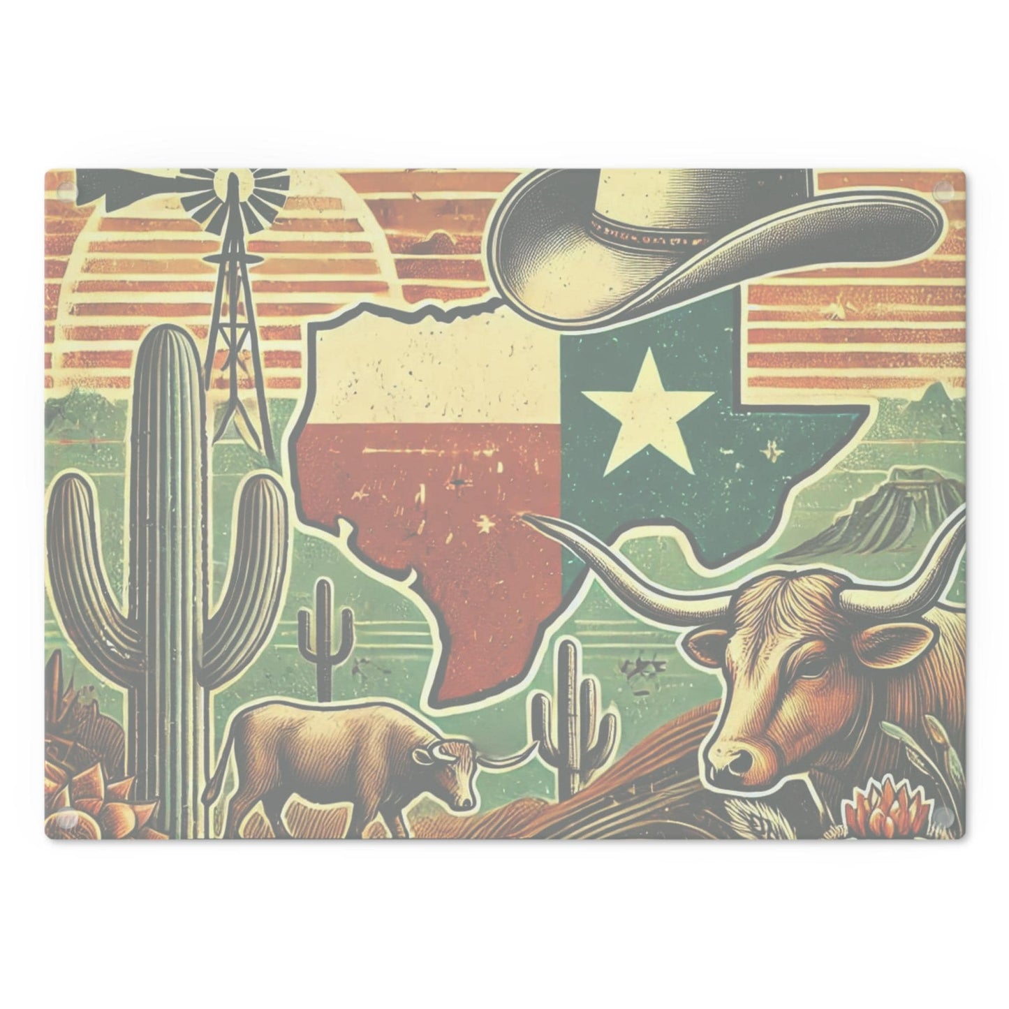 Texas Cutting Board, Texas Longhorn Design, Kitchen Decor, Housewarming Gift, Foodie Gift, Texas Souvenir, Personalized Cutting Board