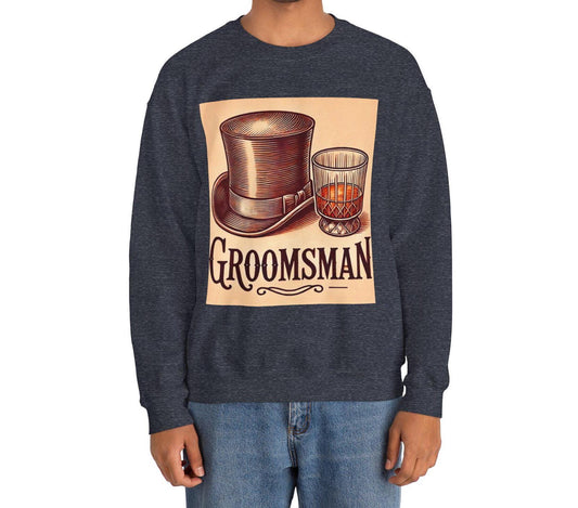 Groomsman Sweatshirt Heavy Blend™, Gift for Groomsman, Bachelor Party, Wedding Party Gift