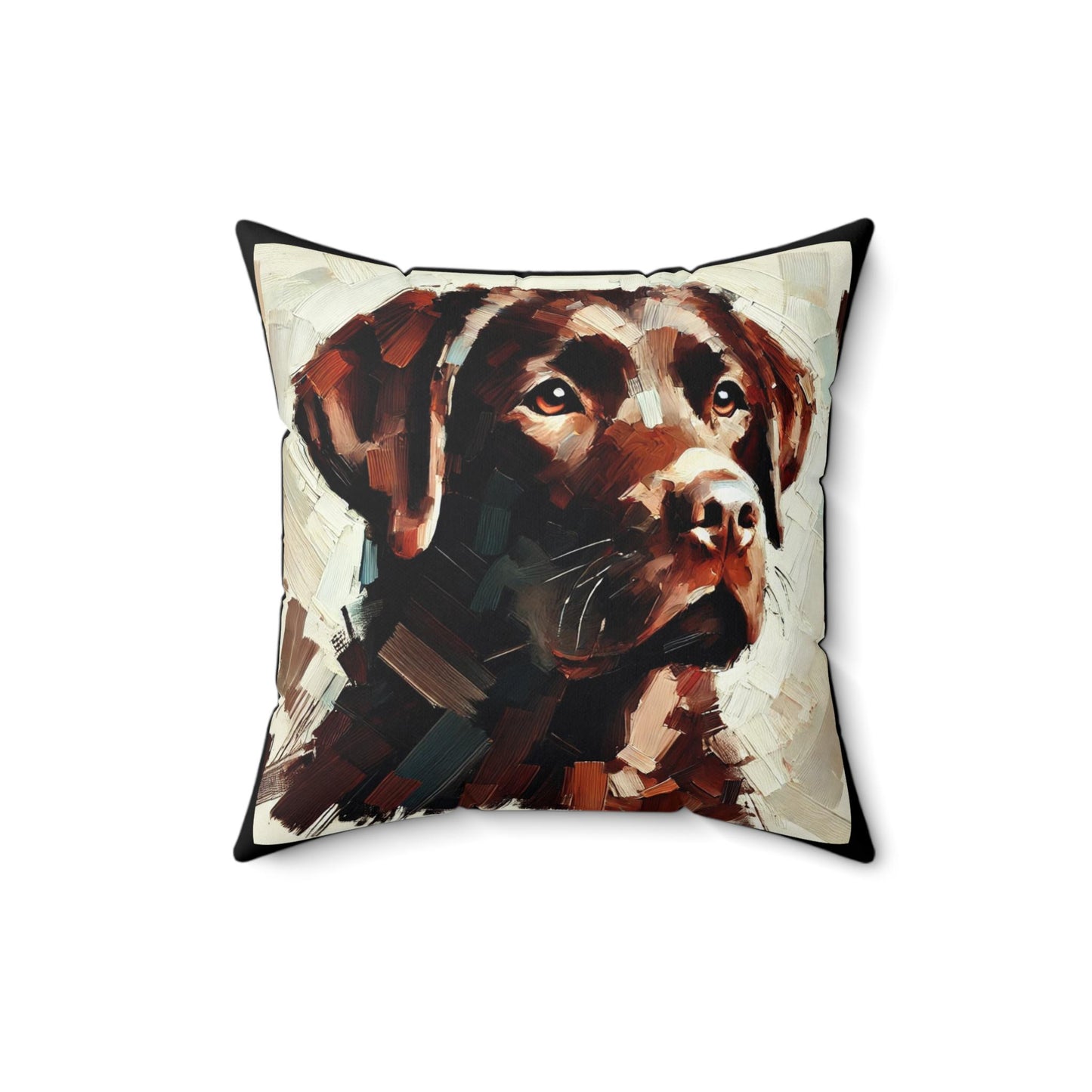 Pillow Labrador Retriever Modern Impresssionist Design, LGBT Housewarming, Soft Throw Pillow, Modern Home Decor, Gay Lab Dog Lover Gift
