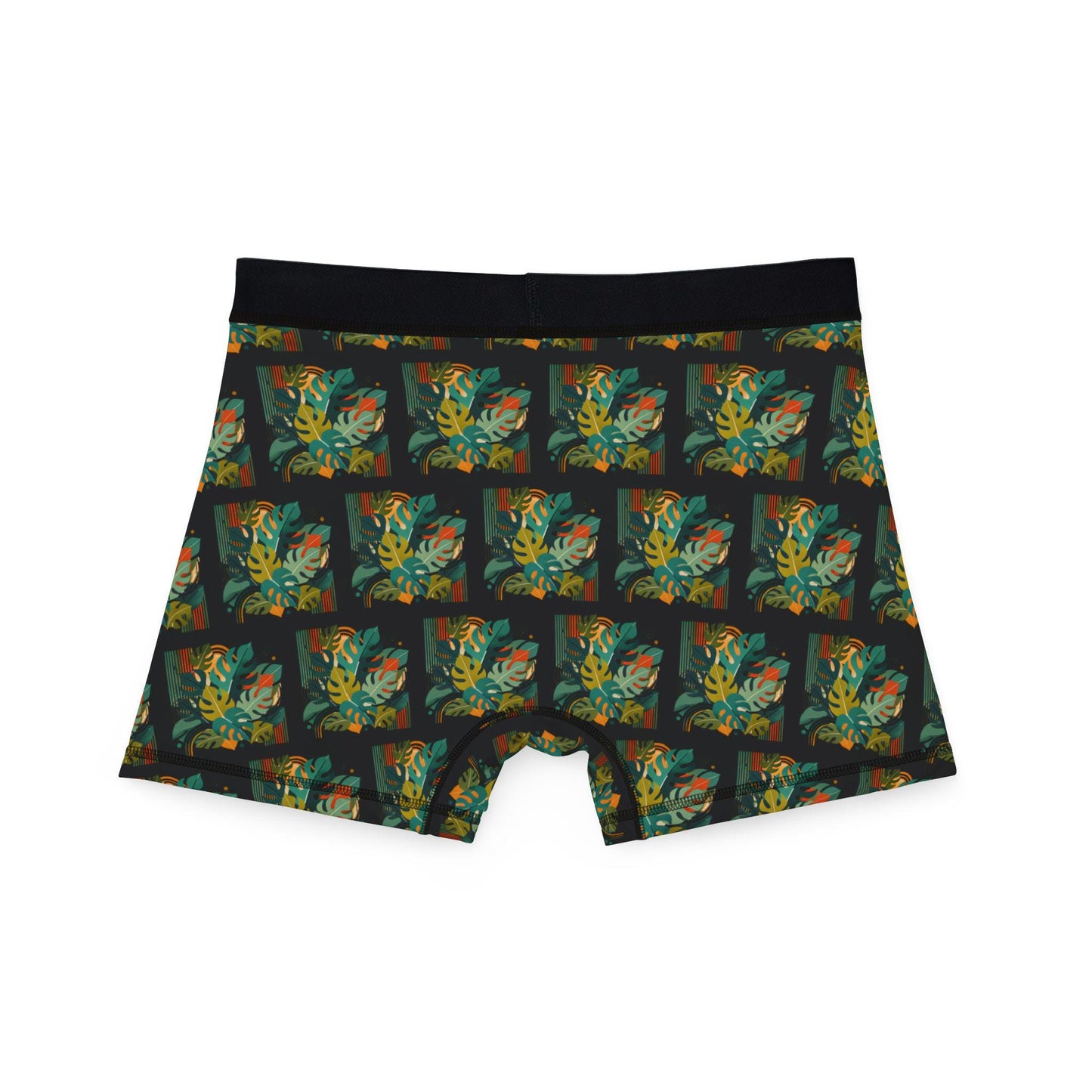 Men's Boxers, Monstera Plant Daddy Mid-Century Modern Design, Gift for Men, Sexy Soft Boxer Brief, Plant Dad Gift