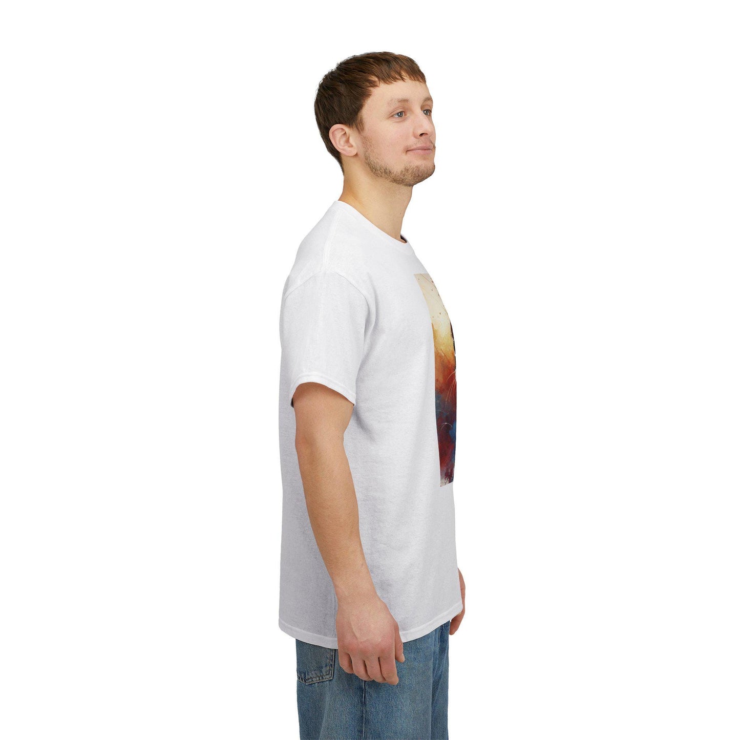 Dog Tee, Boston Terrier Puppy Watercolor Design, Unisex LGBT Boston Dog Lover Gift, Gay Graphic Top, Unisex Heavy Cotton T-shirt, 7 Colors