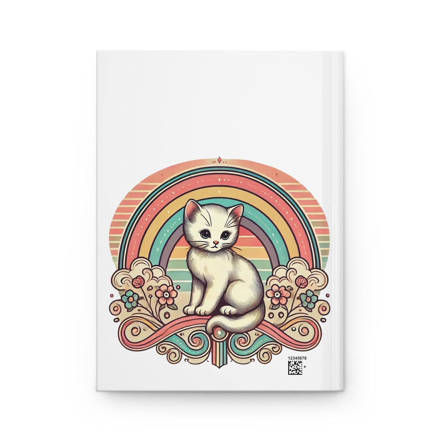 Cat Journal Hardcover - Funny Spells Vintage Design Matte Journal - Humorous Notebook, Book Lovers Gift, Retro Art Diary