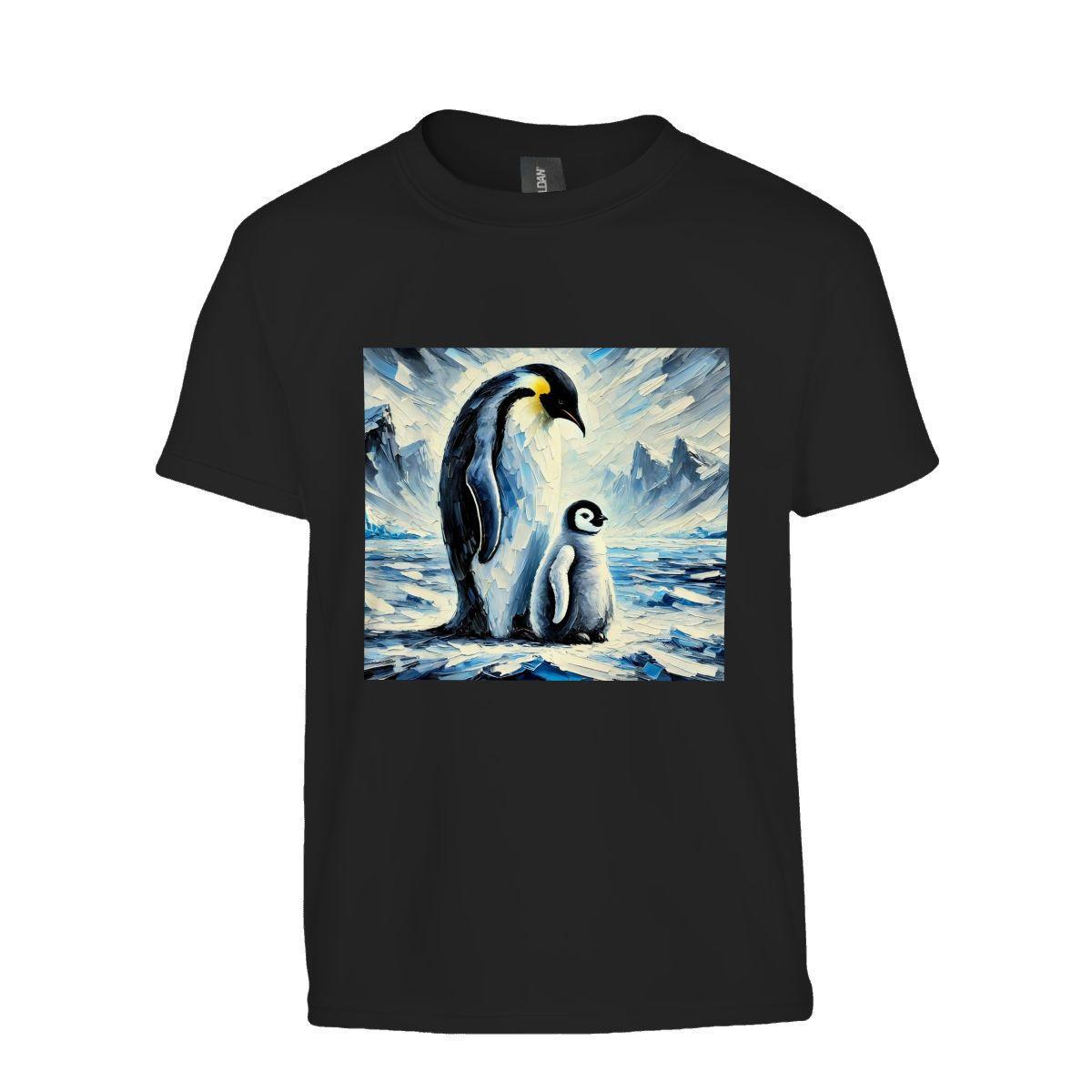 Kids Tee, Fun Penguin Youth T-Shirt, Unique Birthday Gift, Casual Vacation Wear, Original Art Tee, Kid's Fashion Design, Back To School