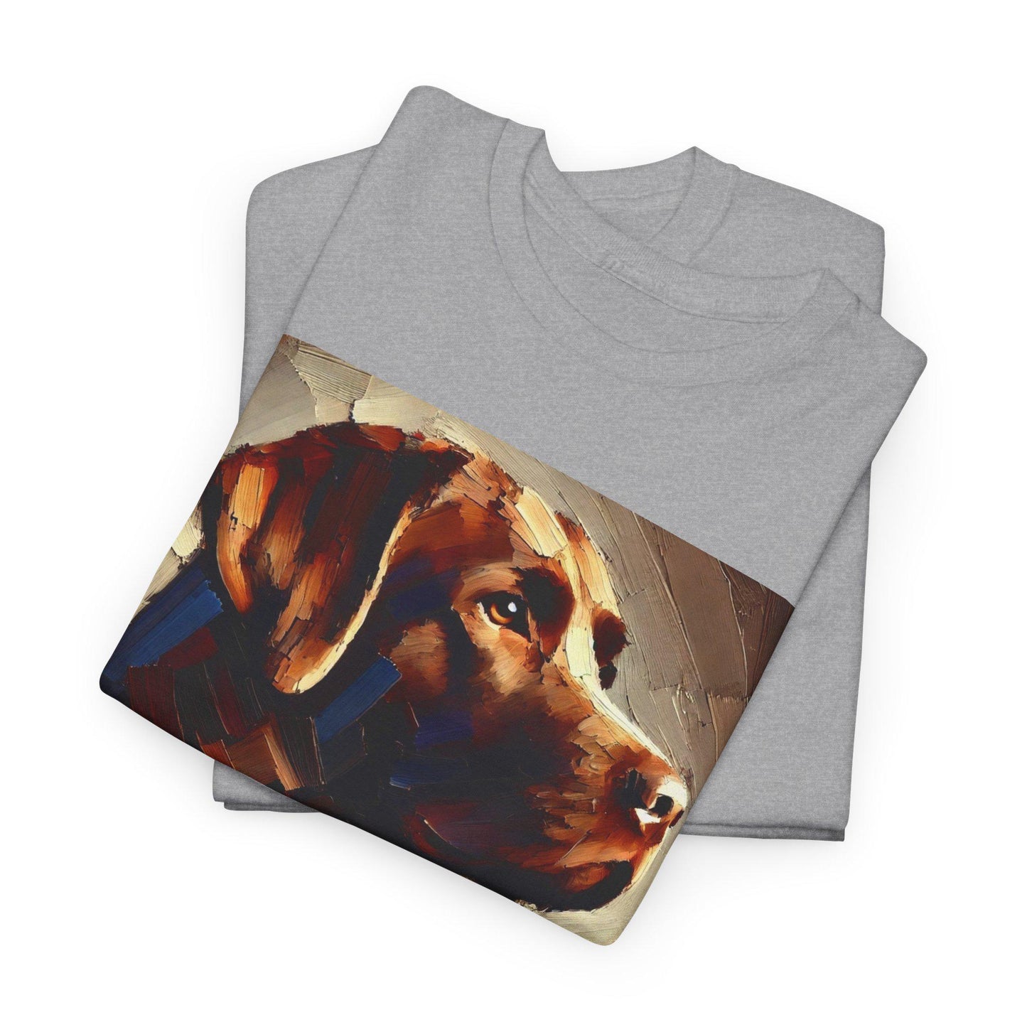 Dog Tee, Labrador Retriever Impressionist Design, Unisex LGBT Dog Lover Gift, Gay Graphic Top, Unisex Heavy Cotton T-shirt, 7 Colors 8 Sizes