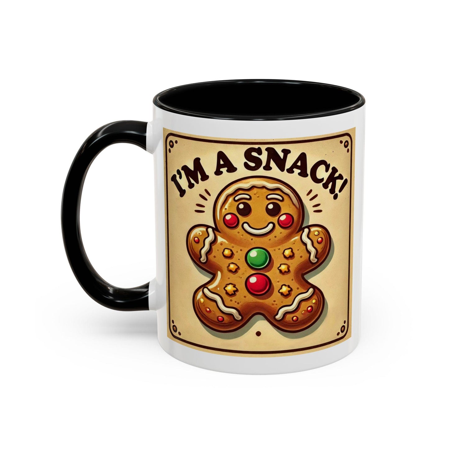 Fun Gingerbread Man Holiday Coffee Mug (11oz, 15oz), Funny Christmas Gift, Coffee Lover