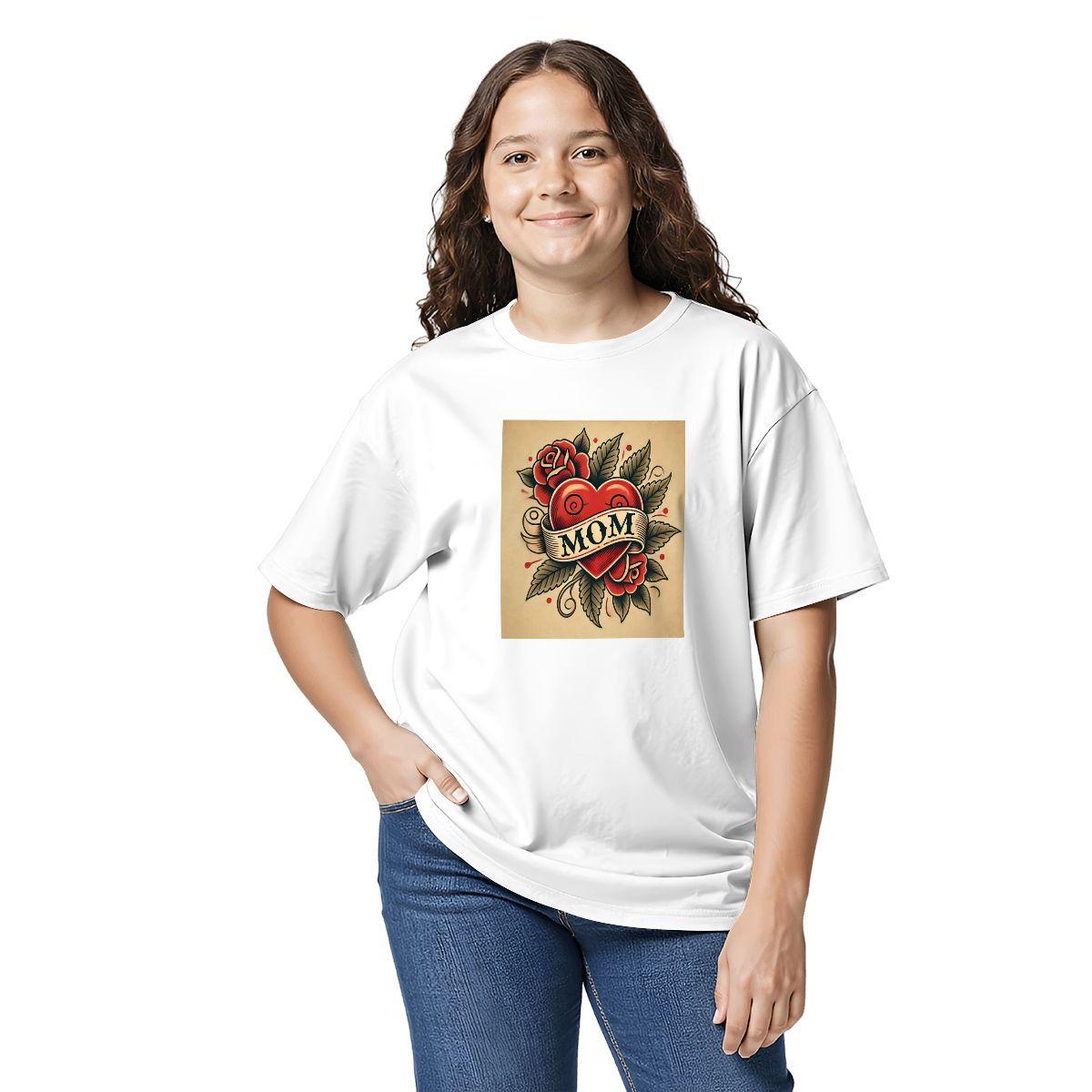 Kids Tee, Fun Vintage-Style MOM T-Shirt, Unique Birthday Gift, Casual Vacation Wear, Original Art Tee, Kid's Fashion Design, Back To School