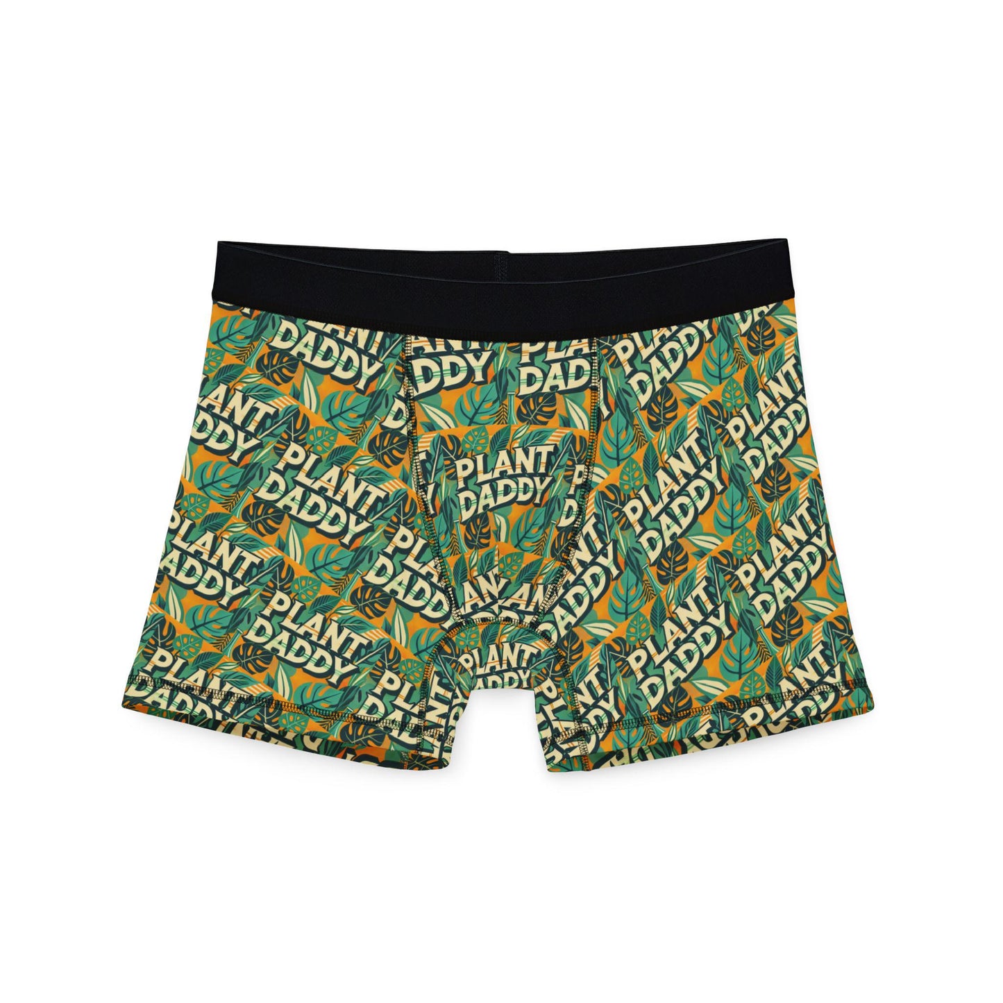 Men's Boxers, Monstera Plant Daddy Mid-Century Modern Design, Gift for Gay Men, LGBT Pride Accessory, Sexy Soft Boxer Brief, Gay Plant Lover