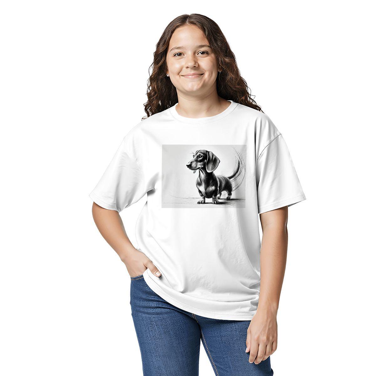 Kids Tee, Youth Dachshund Lover Gift, Cute Summer Vacation Apparel, Funny Dog Shirt, Birthday Present, Animal Lover Outfit, Back To School