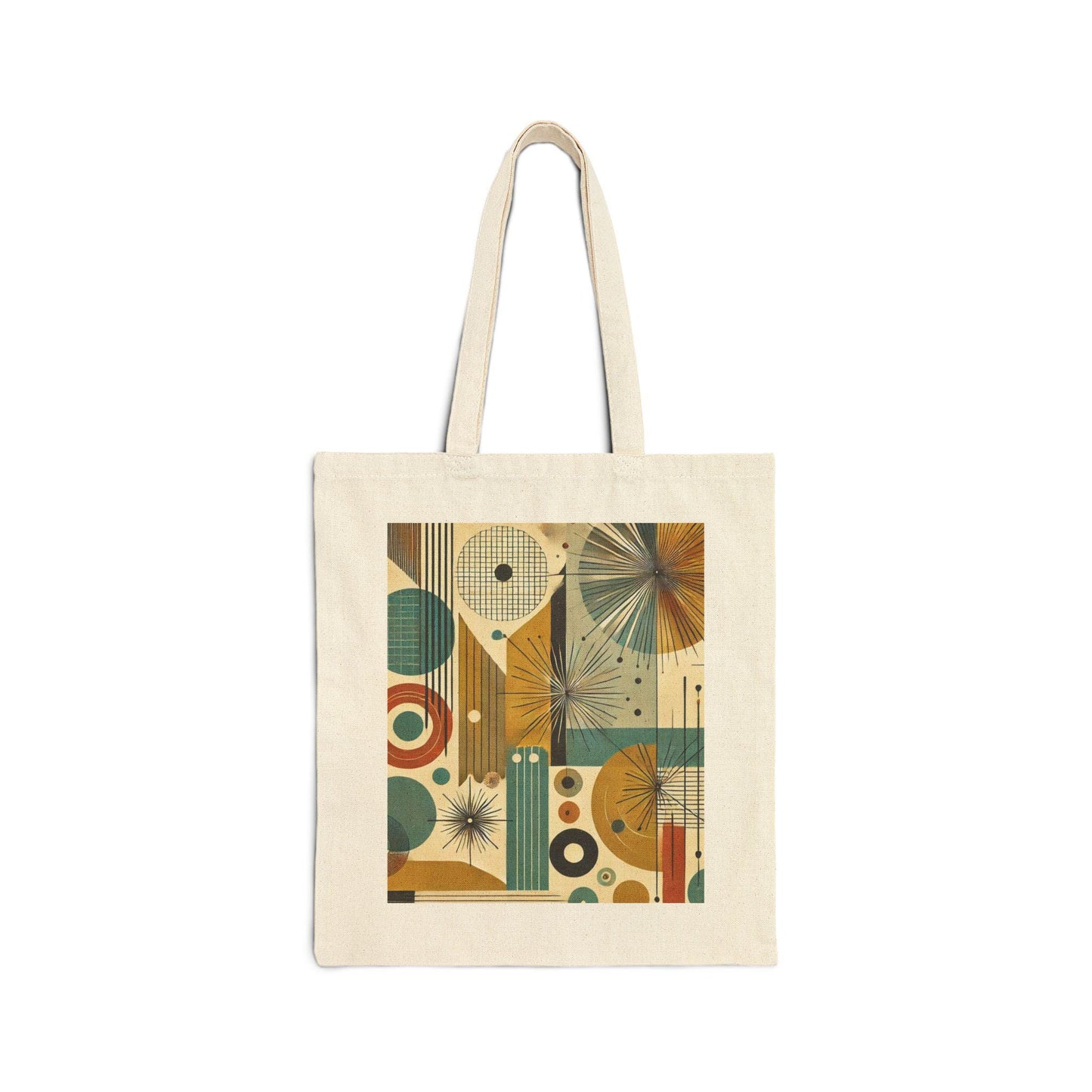 Copy of Mid-Century Modern Cotton Canvas Tote Bag - Design Lover Gift, Retro Shoulder Bag, Bauhaus Shopping Bag, Vintage Tote, Book Lover