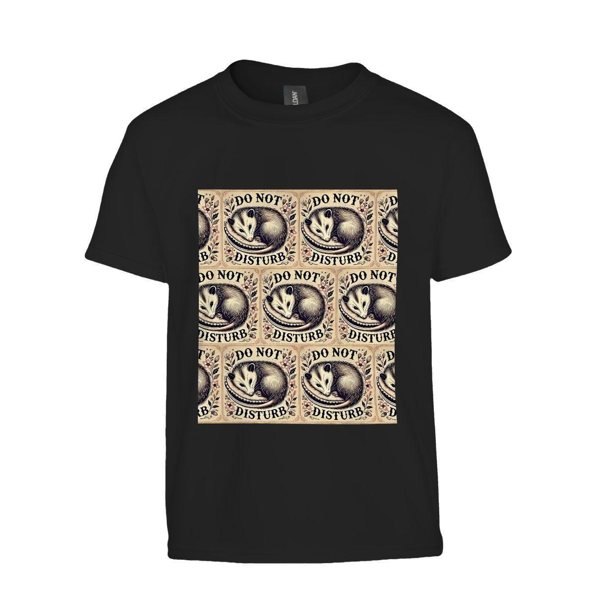 Kids Tee, Fun Possum Youth T-Shirt, Unique Birthday Gift, Casual Vacation Wear, Original Art Tee, Kid's Fashion Design, Back To School