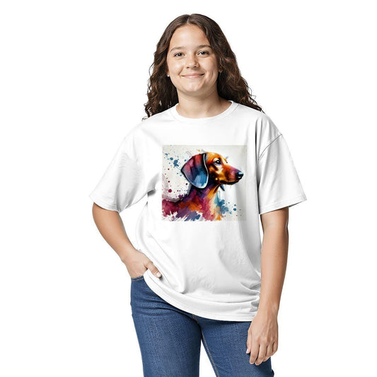 Kids Tee, Fun DachShund Youth T-Shirt, Unique Birthday Gift, Casual Vacation Wear, Original Weenie Dog Art Tee, Kids Fashion, Back To School