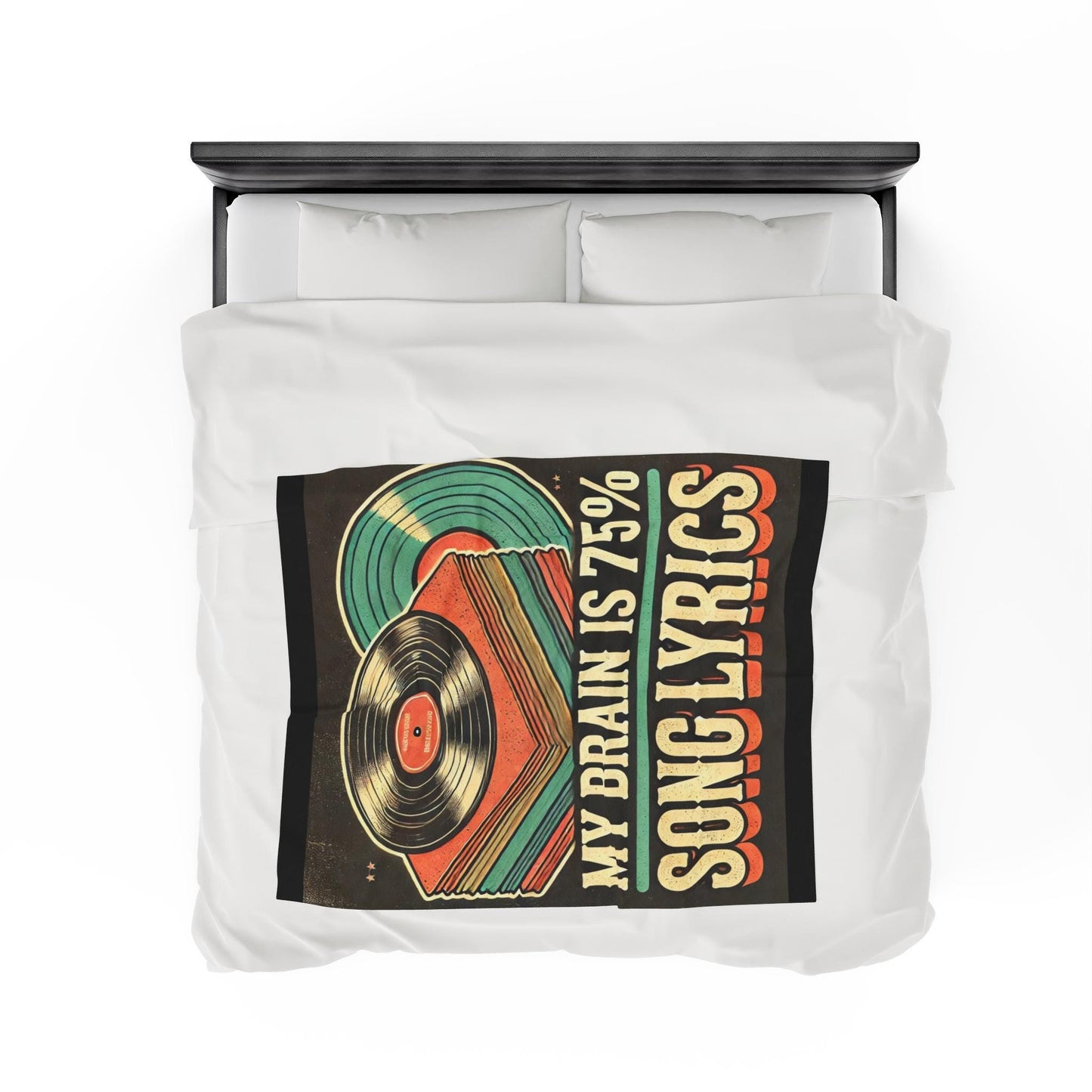 Plush Blanket, Funny Song Lyrics, Fleece Throw, Housewarming Gift, Mid-Century Theme, Warm Bedding, Home Decor, Audiophile Gift