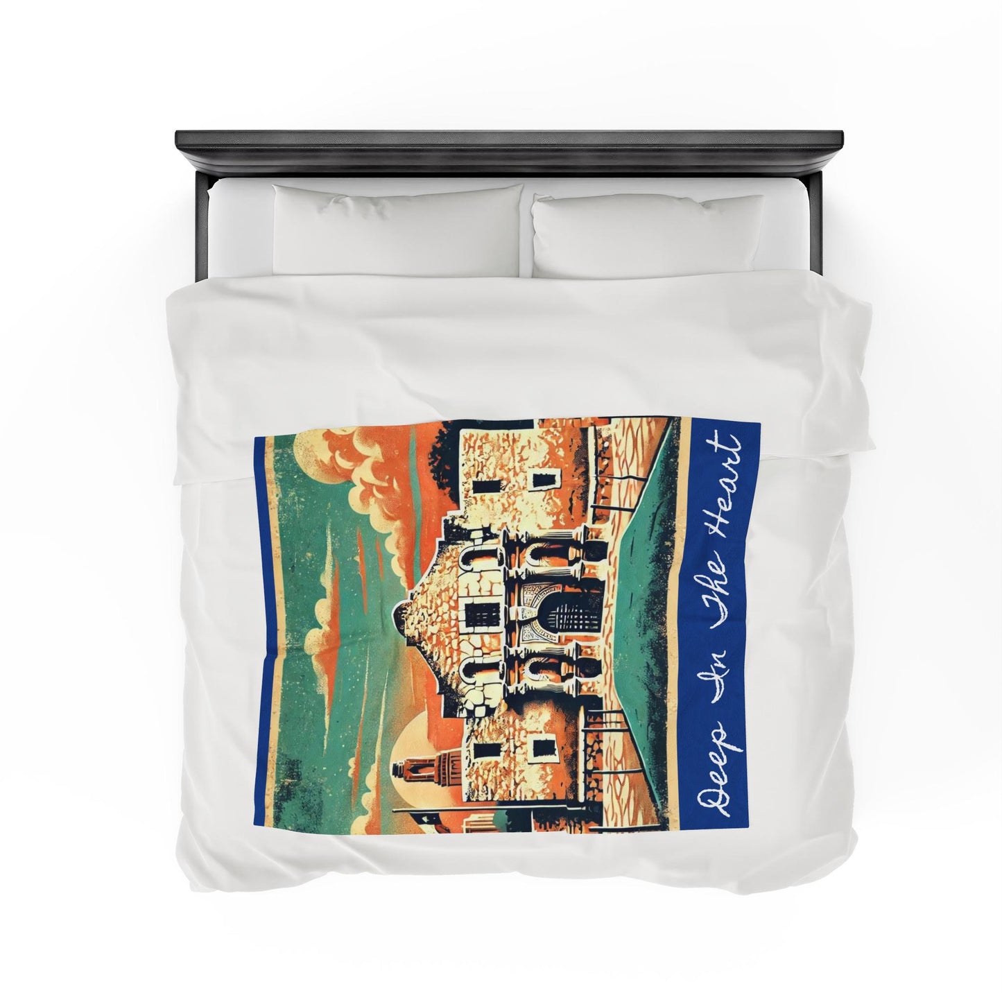 Plush Blanket, Texas Alamo Design, Housewarming Gift, Rustic Decor, Soft Fleece Throw, Warm Bedding, Cozy Homeware, Western Theme Blanket