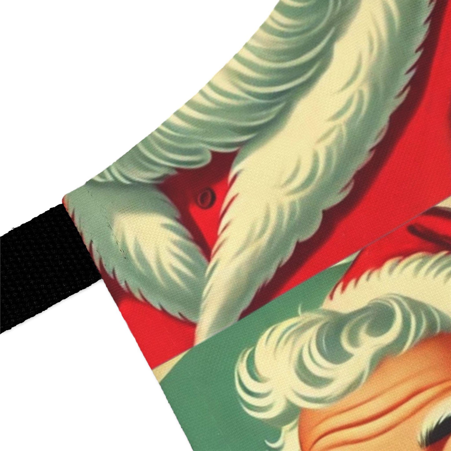 Funny Christmas Gift Apron, 5-Color Straps to Choose From, Grilling, Kiss the Cook, Santa Claus