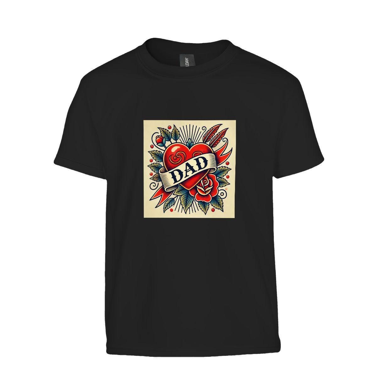 Kids Tee, Fun DAD Youth T-Shirt, Unique Birthday Gift, Casual Vacation Wear, Original Art Tee, Kid's Fashion, Playful Design, Back To School