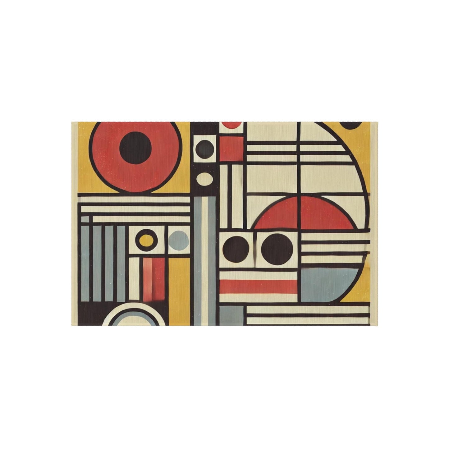 Door Mat Mid-Century Modern, Outdoor Rug, Welcome Mat, Patio Rug, Bauhaus, Retro Charm, Home Decor, Housewarming Gift, Porch, Indoor/Outdoor