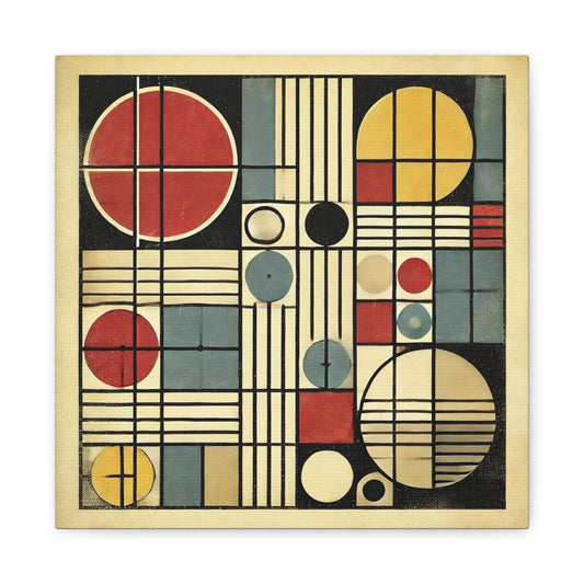 Canvas Print, Mid-Century Modern Sputnik, Housewarming or Birthday Gift, Vintage Bauhaus Retro Charm, Wall Art Decor, Matte Canvas