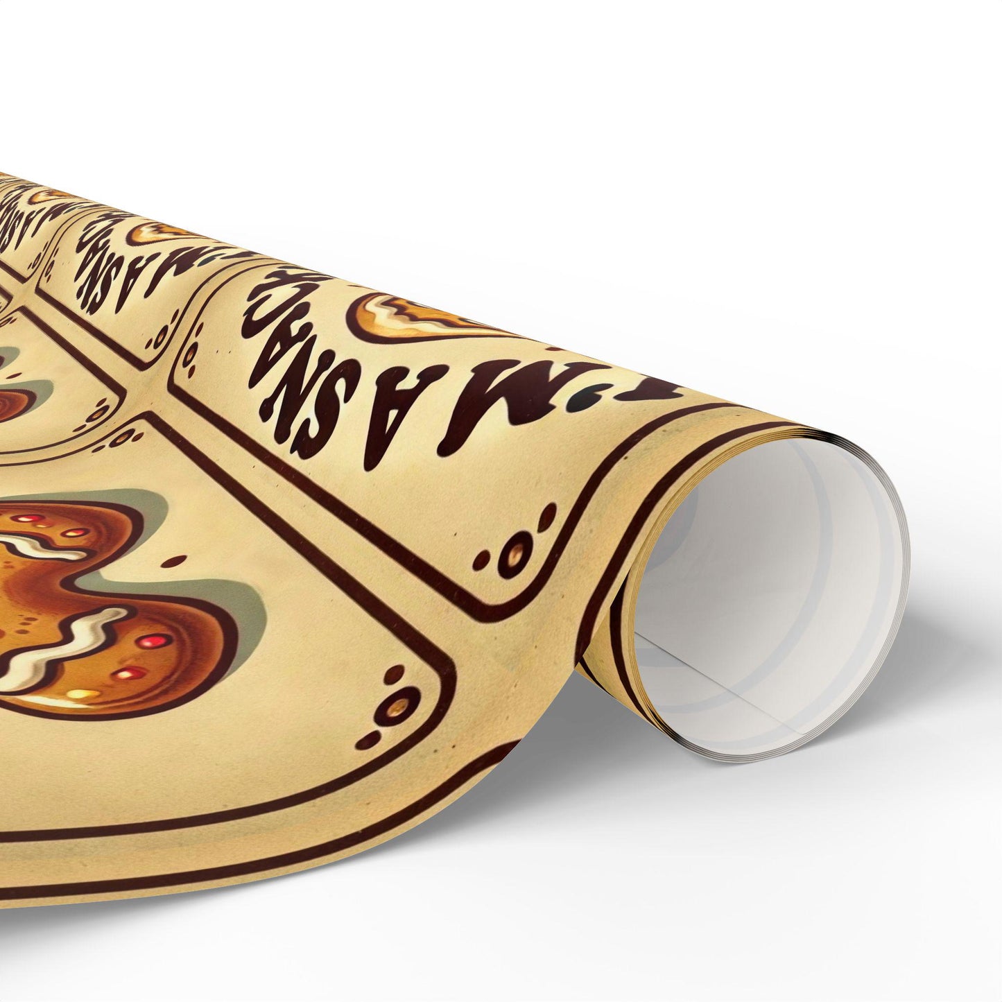 I'm a Snack Wrapping Paper, Funny Gift Wrap for Christmas Presents, Gingerbread Man