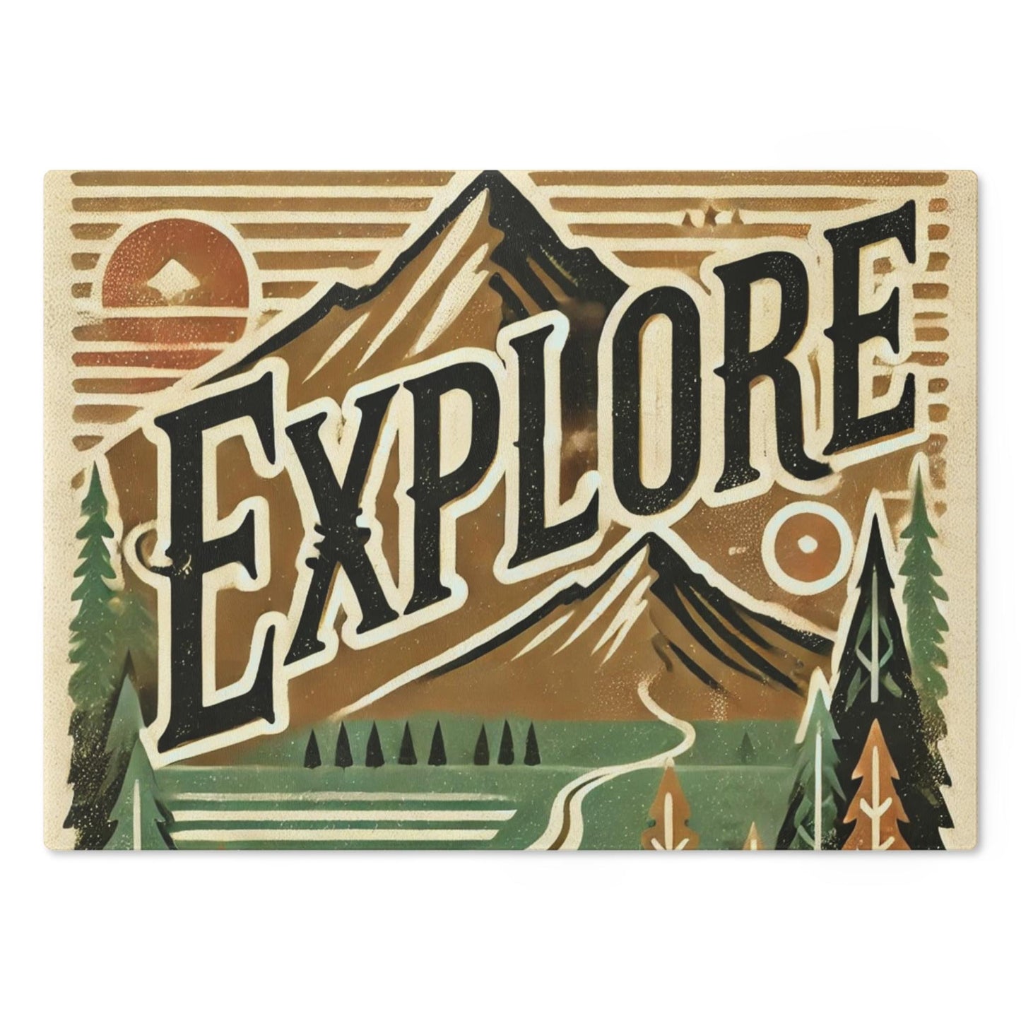 Cutting Board, EXPLORE Nature Lover Kitchen Decor, Housewarming Gift, Foodie, Great Outdoors, Kitchen Decor, Housewarming Gift