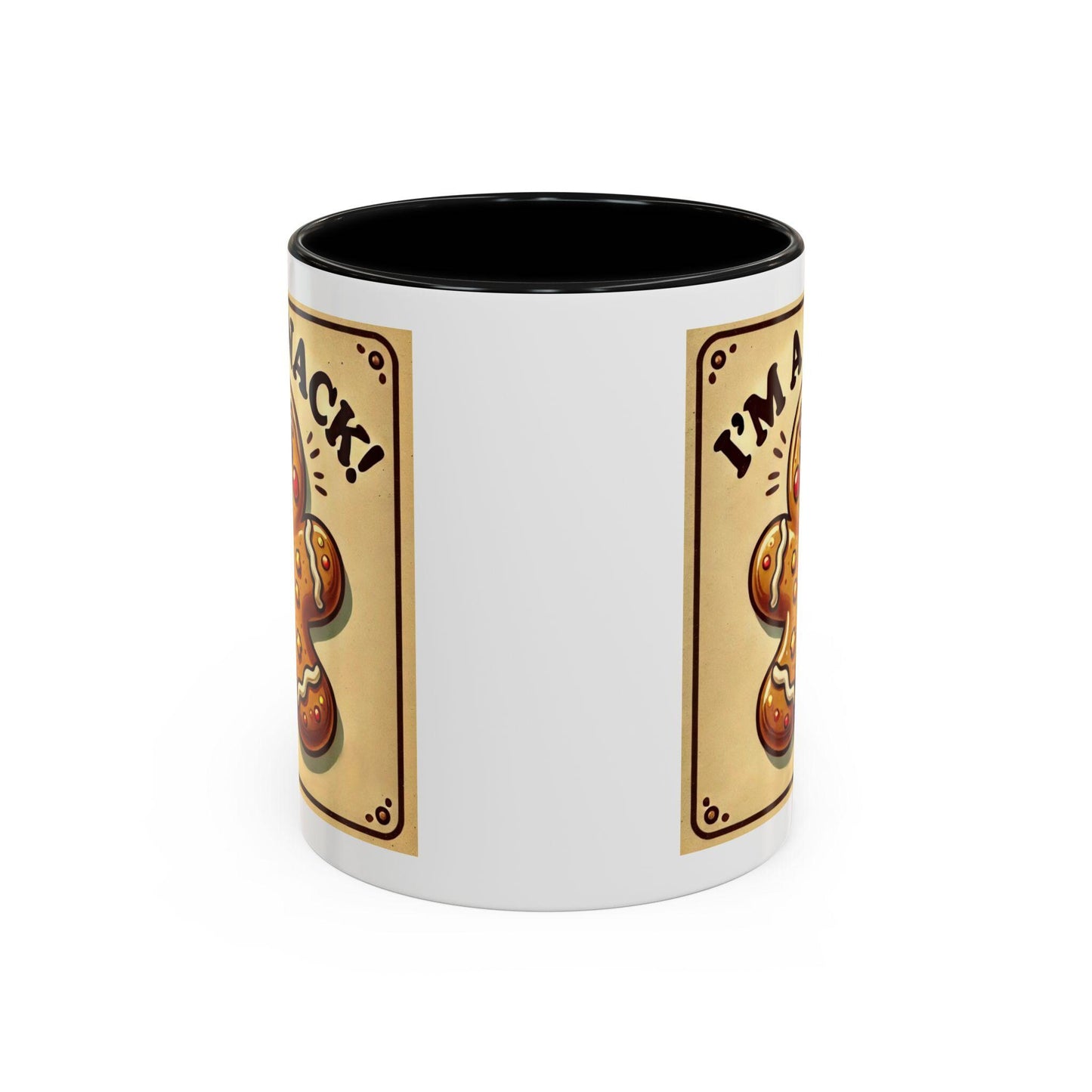 Fun Gingerbread Man Holiday Coffee Mug (11oz, 15oz), Funny Christmas Gift, Coffee Lover