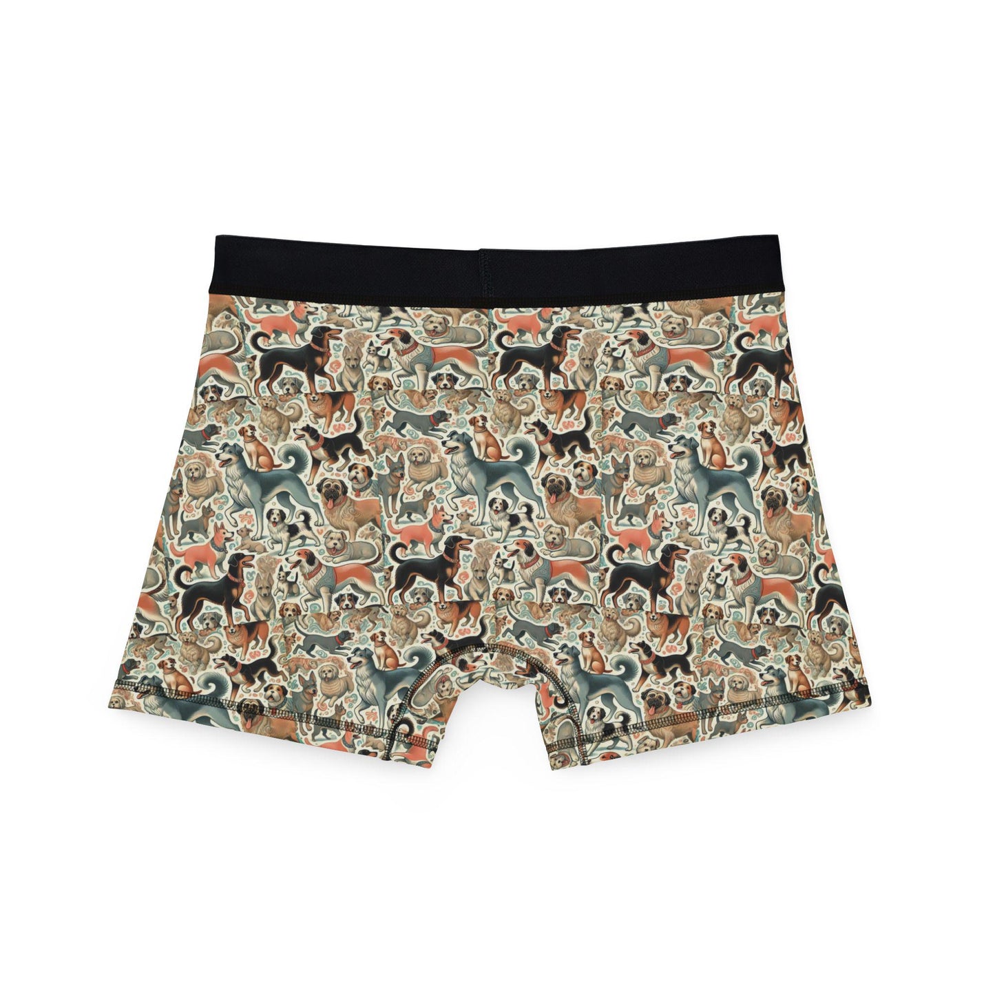 Men's Boxers, Monstera Dog Daddy Mid-Century Modern Design, Gift for Men, Sexy Soft Boxer Brief, Dog Dad Gift