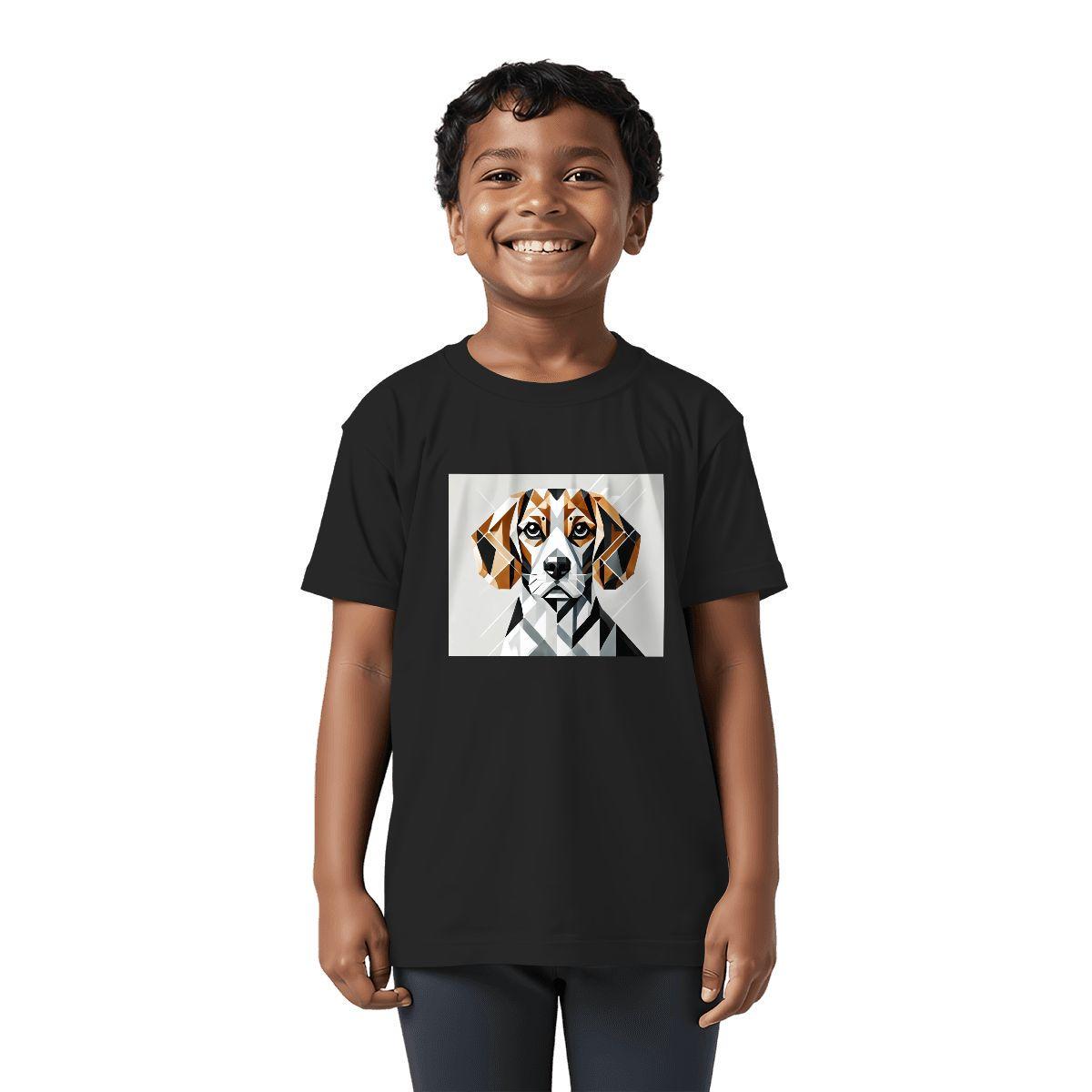 Kids Tee, Fun Beagle Youth T-Shirt, Unique Birthday Gift, Casual Vacation Wear, Original Art Tee, Kid's Fashion Design, Back To School