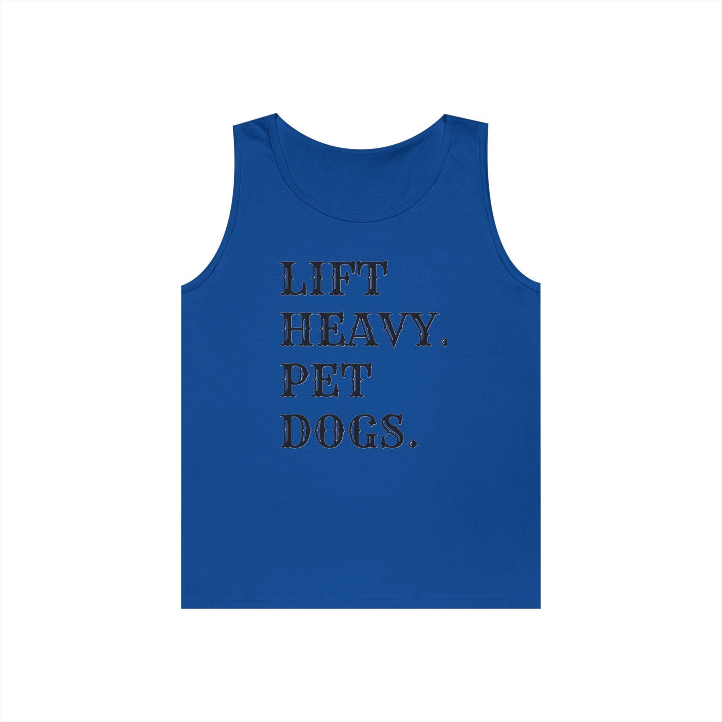 Lift Heavy Pet Dogs Tank Top, Funny Workout Shirt, Dog Lover Gift, Weightlifting Fitness Apparel, Gym Life Tank, Casual Summer Wear