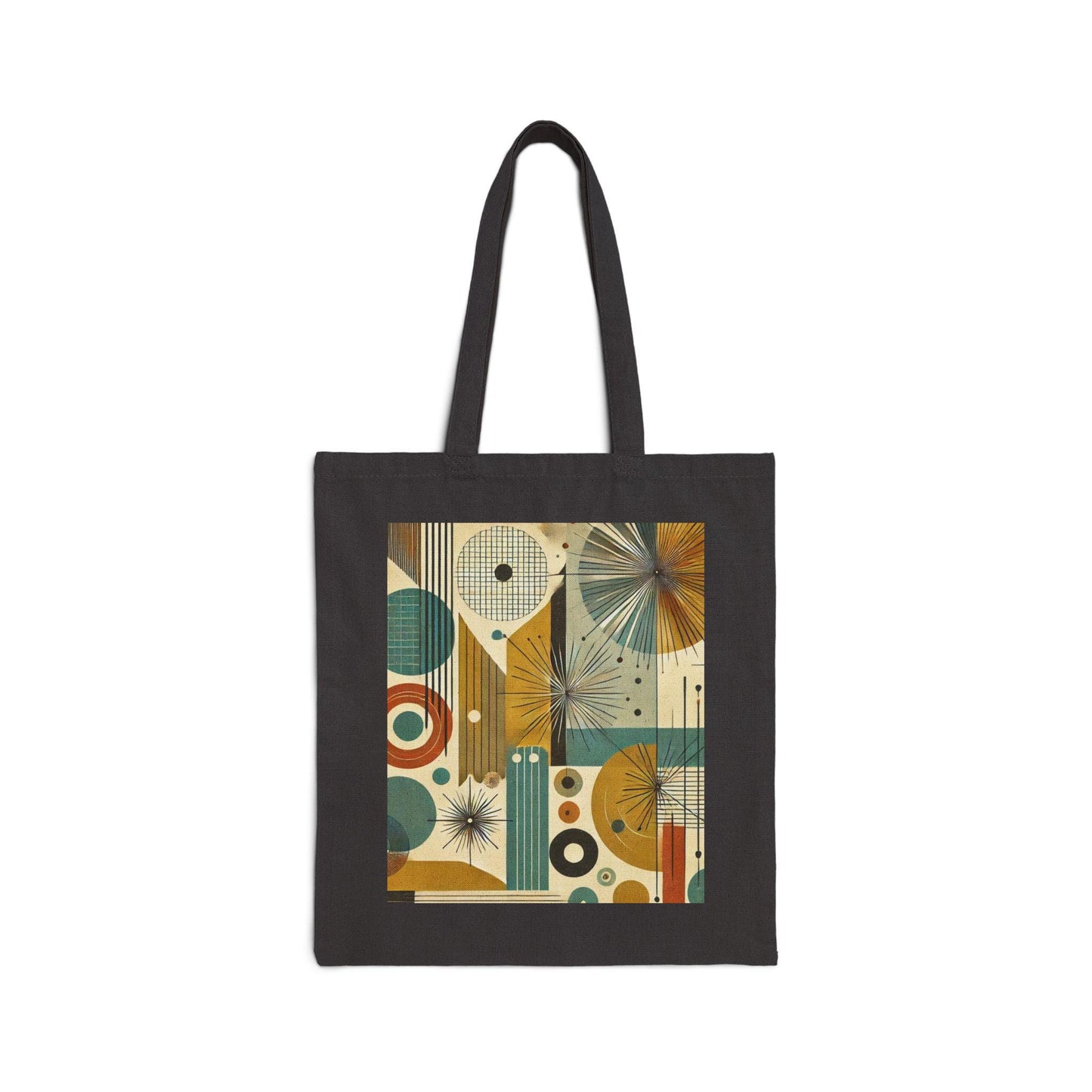 Copy of Mid-Century Modern Cotton Canvas Tote Bag - Design Lover Gift, Retro Shoulder Bag, Bauhaus Shopping Bag, Vintage Tote, Book Lover