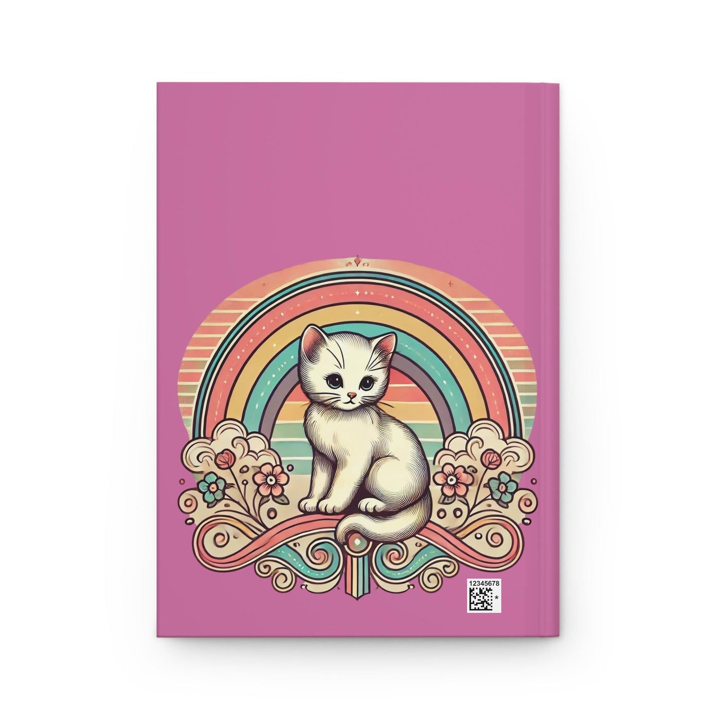 Cat Lady Journal Hardcover - Funny Vintage Design Matte Journal - Humorous Notebook, Book Lovers Gift, Retro Art Diary, Childless Cat Lady