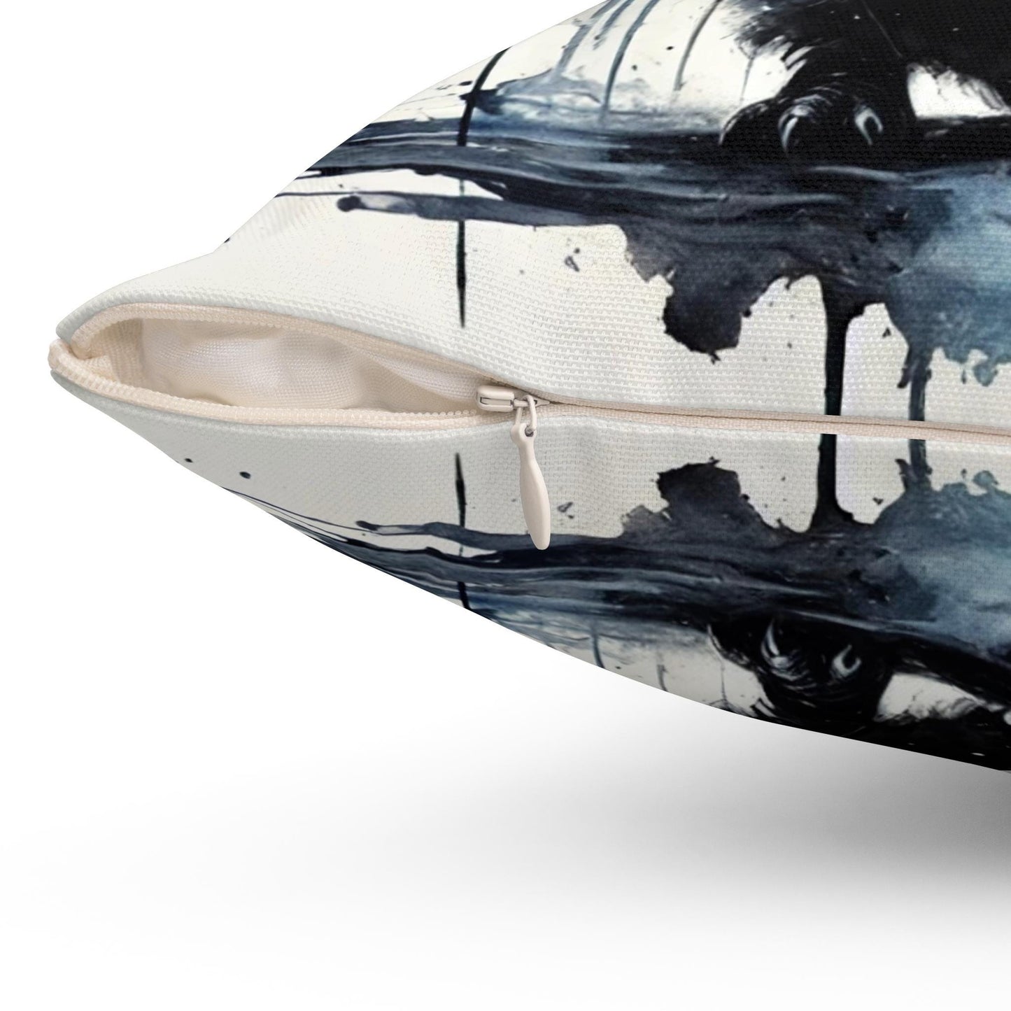 Pillow Modern Abstract Watercolor Penguin 1 Design, Stylish Housewarming Gift, Soft Throw Pillow, Upscale Wall & Office Decor