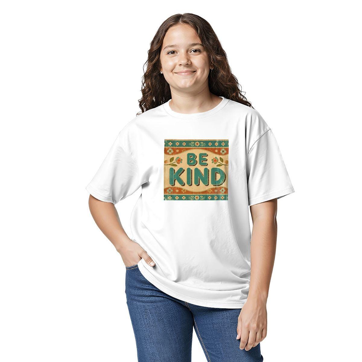 Kids Tee, Fun Be Kind Youth T-Shirt, Unique Birthday Gift, Casual Vacation Wear, Original Art Tee, Kid's Fashion Design, Back To School