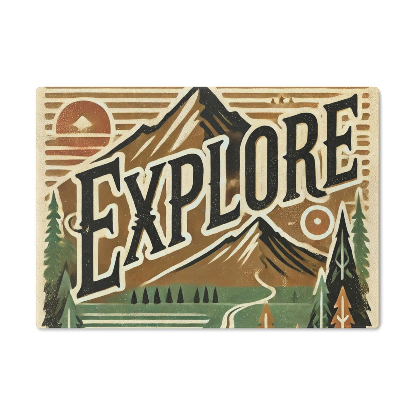 Cutting Board, EXPLORE Nature Lover Kitchen Decor, Housewarming Gift, Foodie, Great Outdoors, Kitchen Decor, Housewarming Gift