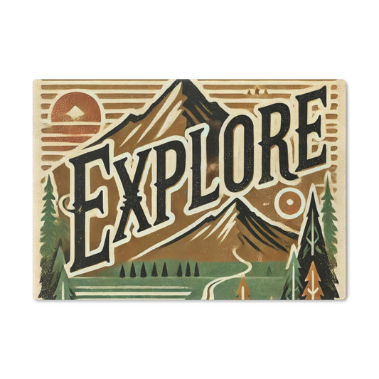 Cutting Board, EXPLORE Nature Lover Kitchen Decor, Housewarming Gift, Foodie, Great Outdoors, Kitchen Decor, Housewarming Gift