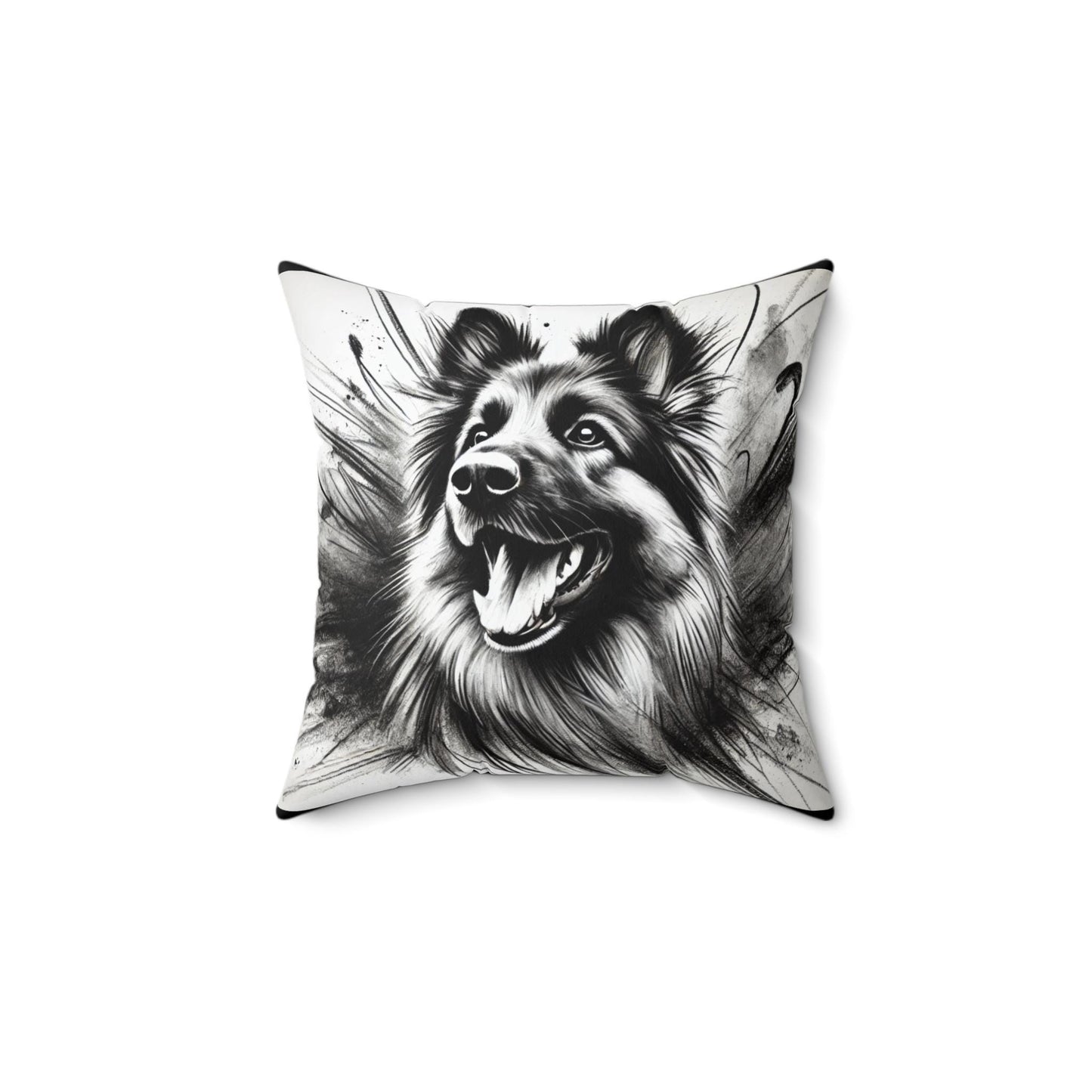 Pillow German Shepherd Modern Art Charcoal Sketch Design, Unique Housewarming Gift, Soft Throw Pillow, Chic Home Decor, Dog Lover Gift