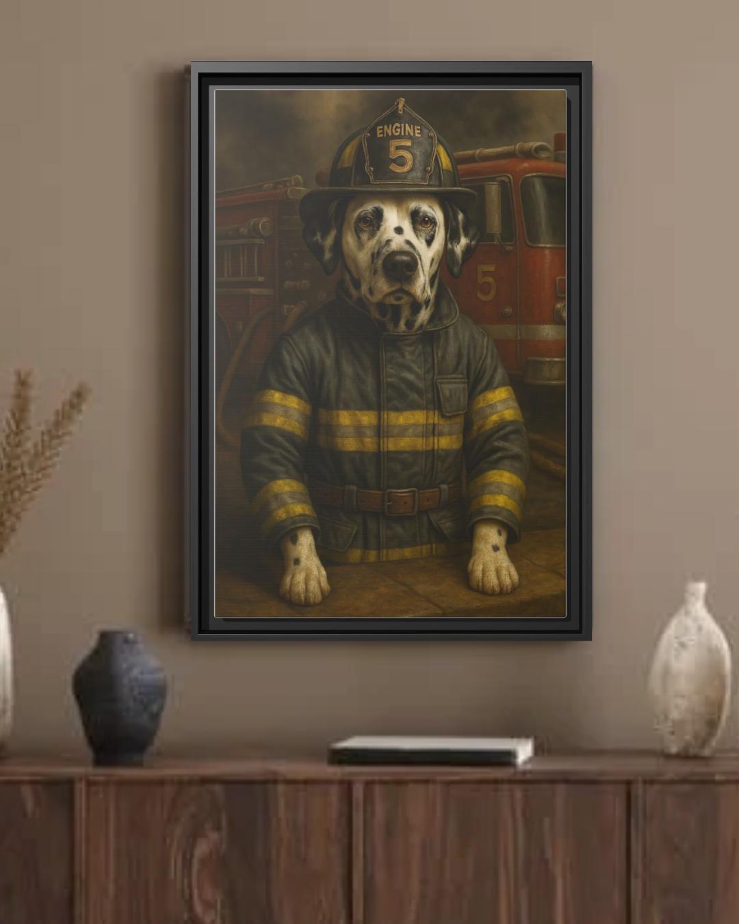 Custom Pet Portrait Painting Canvas Print - Dog Lover Themed Wall Artwork, Unique Home Decor, Birthday or Christmas Present, 12 Custom Sizes