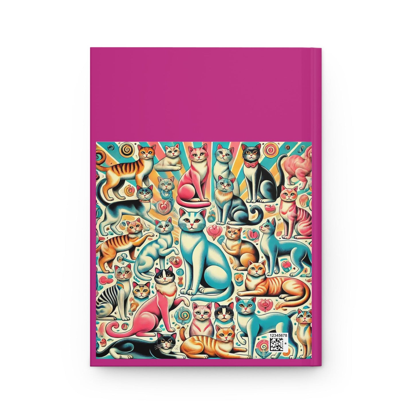 Cat Lady Journal Hardcover - Funny Vintage Design Matte Journal - Humorous Notebook, Book Lovers Gift, Retro Art Diary, Childless Cat Lady