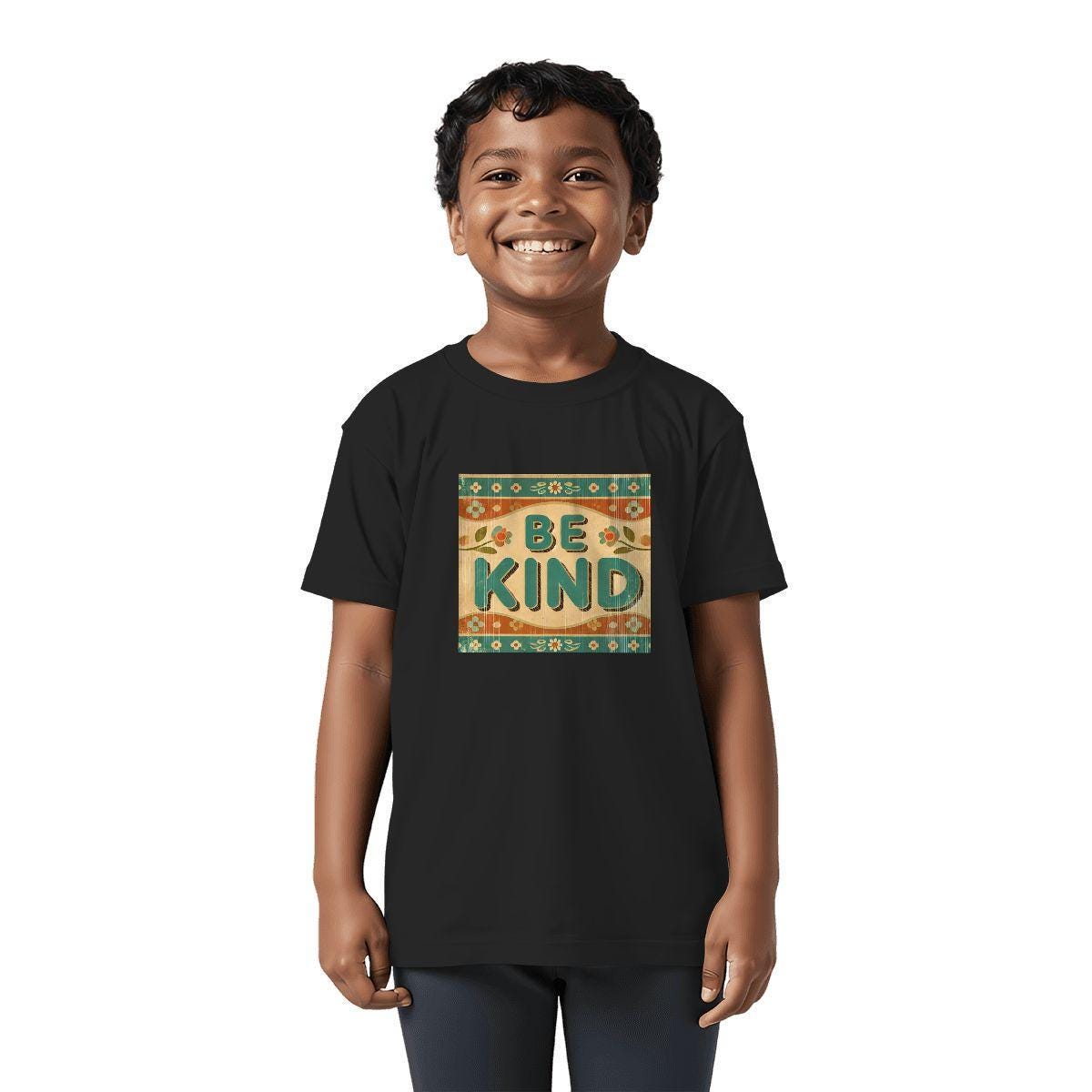 Kids Tee, Fun Be Kind Youth T-Shirt, Unique Birthday Gift, Casual Vacation Wear, Original Art Tee, Kid's Fashion Design, Back To School