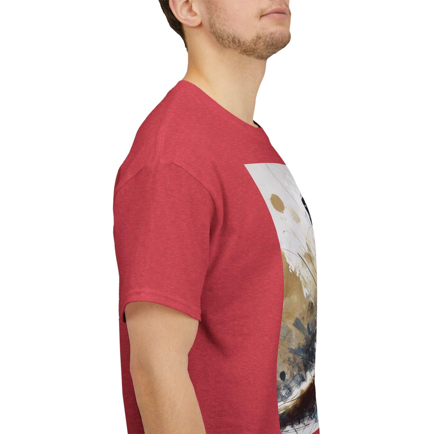 Dog Tee, Golden Retriever Watercolor Design, Unisex LGBT Dog Lover Gift, Gay Graphic Top, Unisex Heavy Cotton T-shirt, 7 Colors