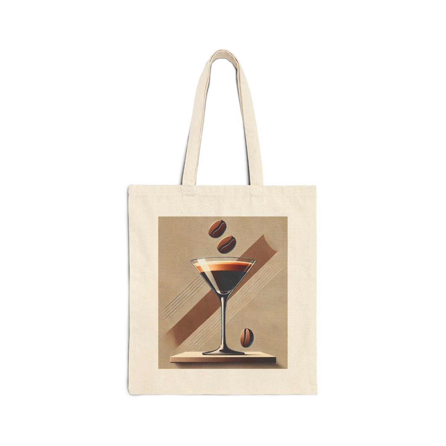 Canvas Tote Bag, Fun Espresso Martini Design, LGBT Eco-Friendly Bag, Queer Book Lover Gift, Reusable Grocery Shopping, Gay Coffee Lover Gift