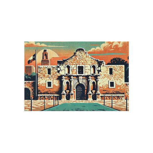 Door Mat Texas, The Alamo Outdoor Rug - Welcome Mat, Patio Rug, Home Decor, Housewarming Gift, Front Porch Decor, Indoor/Outdoor