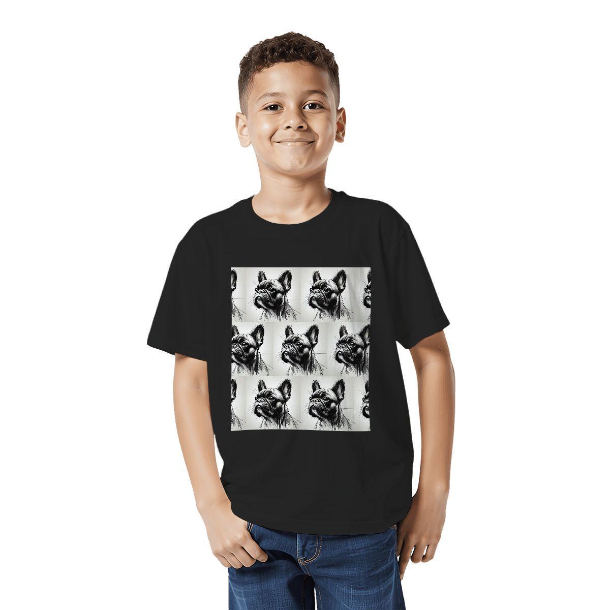 Kids Tee, Fun French Bulldog Youth T-Shirt, Unique Birthday Gift, Casual Vacation Wear, Original Frenchie Tee, Kid's Fashion, Back To School