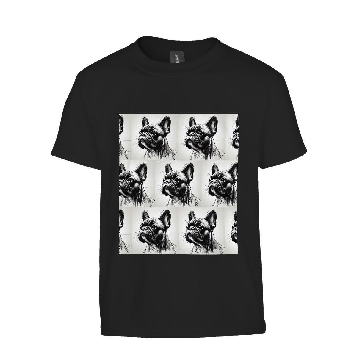 Kids Tee, Fun French Bulldog Youth T-Shirt, Unique Birthday Gift, Casual Vacation Wear, Original Frenchie Tee, Kid's Fashion, Back To School