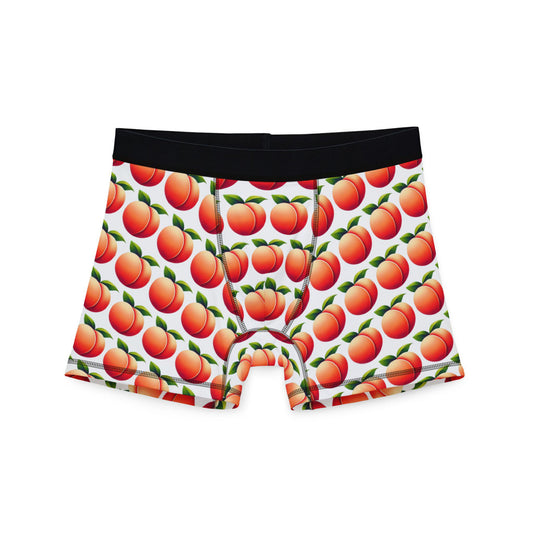 Men's Boxers, Funny Peach Emoji Design, Spicy Gift for Gay Men, LGBT Pride Underwear, Sexy Soft Boxer Briefs, Power Bottom Gift