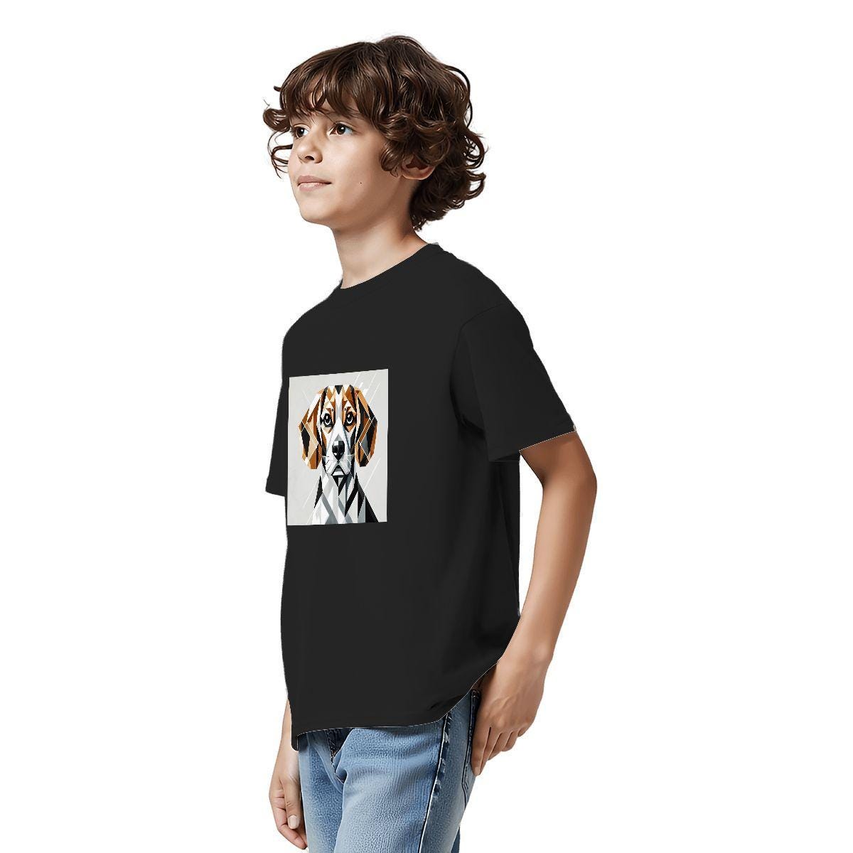 Kids Tee, Fun Beagle Youth T-Shirt, Unique Birthday Gift, Casual Vacation Wear, Original Art Tee, Kid's Fashion Design, Back To School